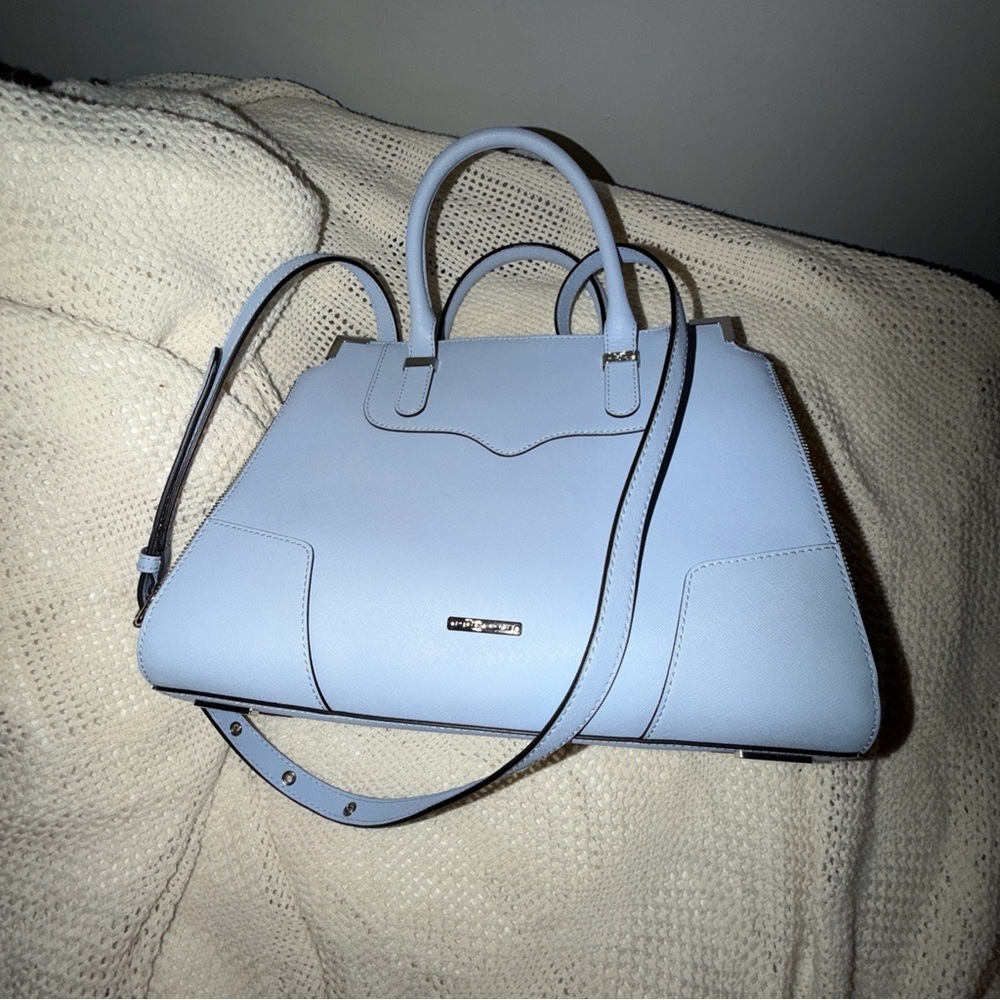 Rebecca Minkoff Light Blue Amorous Satchel/Crossbody Medium Bag - Picture 9 of 9
